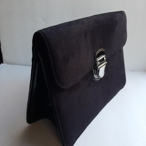 Express Black hand clutch bag